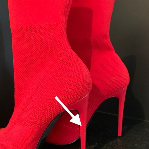 Steve Madden Century/Cento Red Sock Bootie - Picture 3 of 6